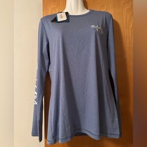 Salt Life Heather Blue Long Sleeve Tee